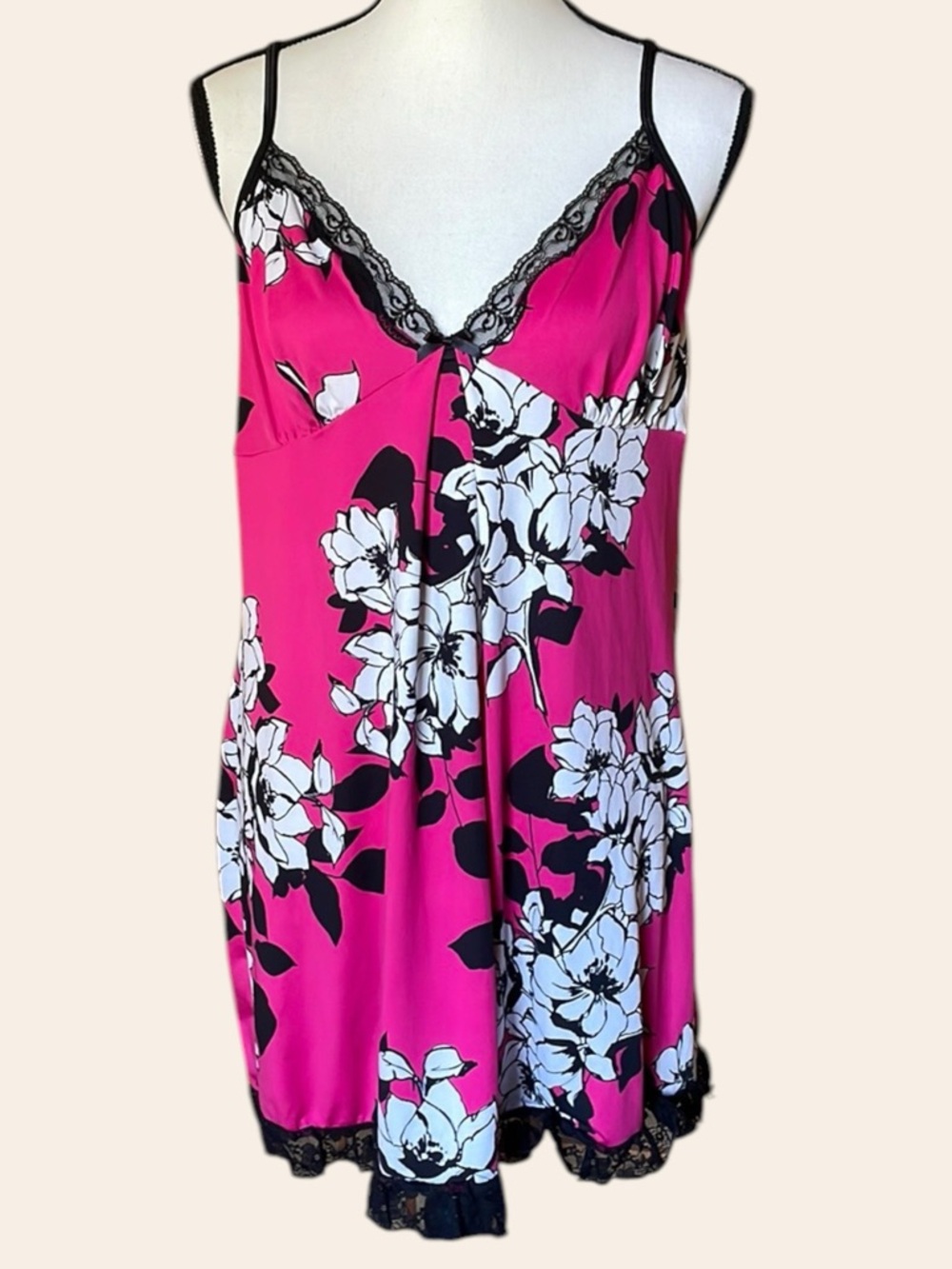 Linea Donatella Nightie Chemise Nigthgown Floral Nightie